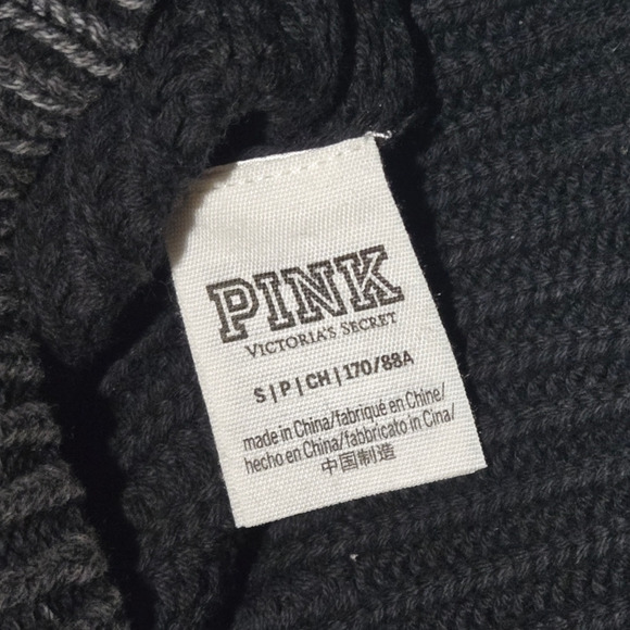 Forenza Victoria's Secret Gray V Neck Oversized Chunky Knit Sweater Size Small - Picture 9 of 11